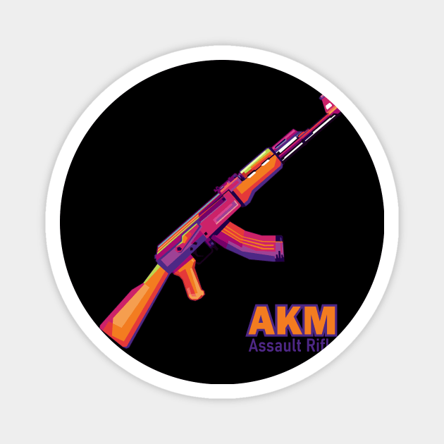 Akm assault rifle Magnet by Danwpap2